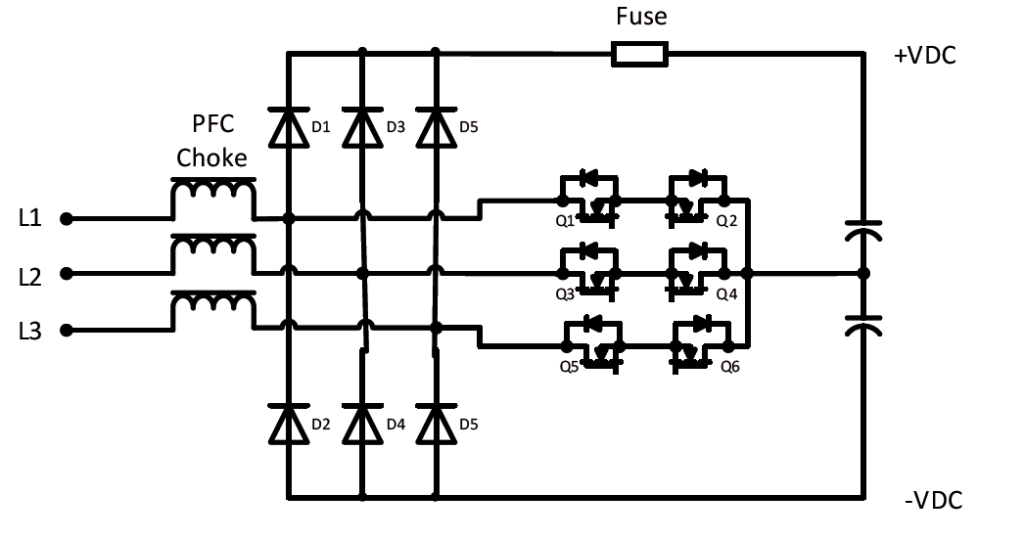 图 5：三相 Vienna 整流器拓扑 PFC 